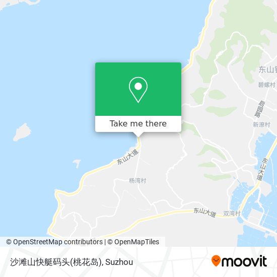 沙滩山快艇码头(桃花岛) map