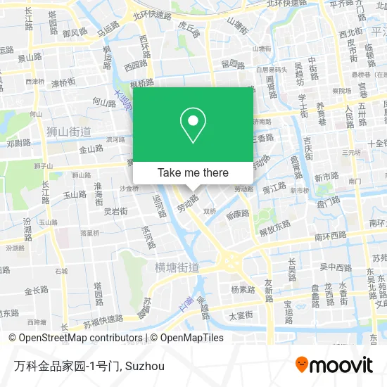 万科金品家园-1号门 map