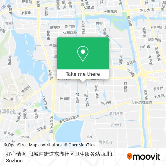 好心情网吧(城南街道东湖社区卫生服务站西北) map