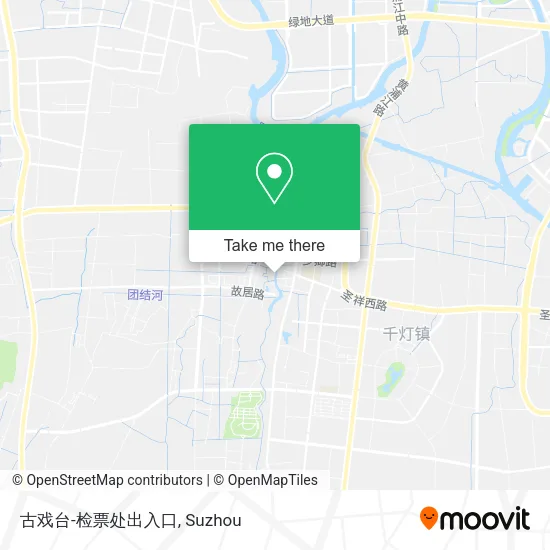 古戏台-检票处出入口 map