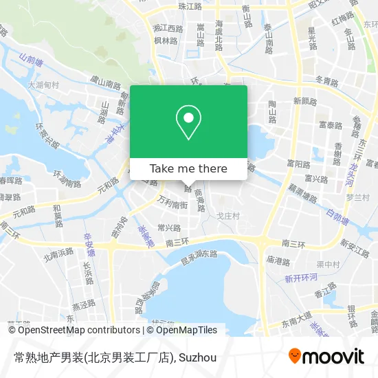 常熟地产男装(北京男装工厂店) map