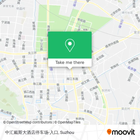 中汇戴斯大酒店停车场-入口 map