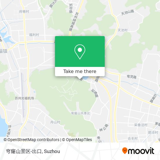 穹窿山景区-出口 map