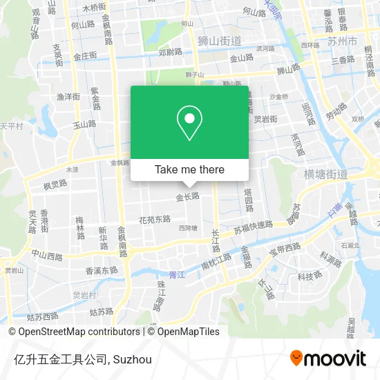 亿升五金工具公司 map