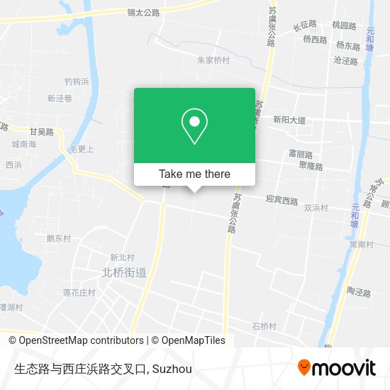 生态路与西庄浜路交叉口 map