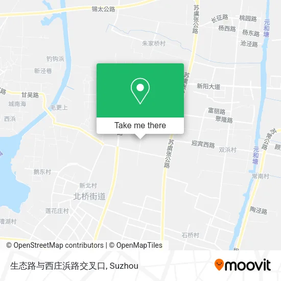 生态路与西庄浜路交叉口 map