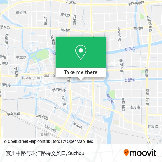 震川中路与珠江路桥交叉口 map