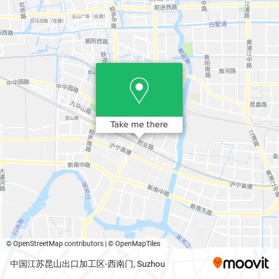 中国江苏昆山出口加工区-西南门 map