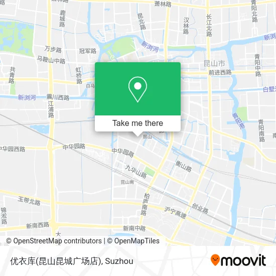 优衣库(昆山昆城广场店) map