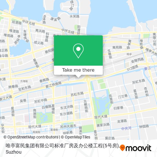 唯亭富民集团有限公司标准厂房及办公楼工程(5号房) map