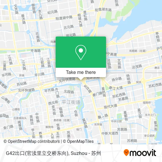 G42出口(官渎里立交桥东向) map