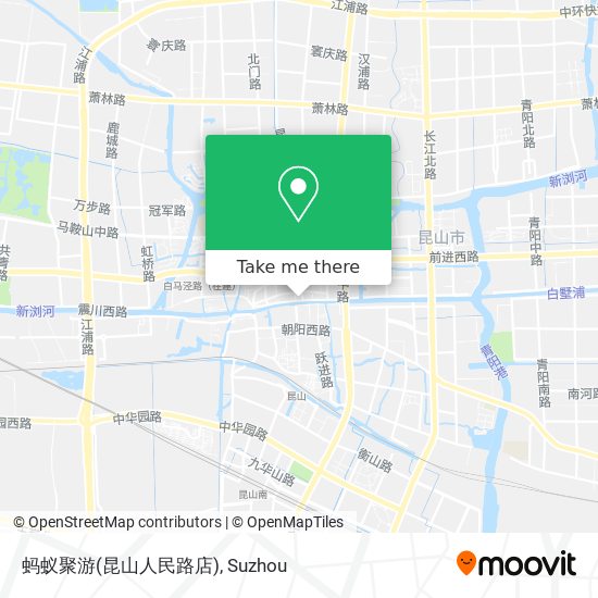 蚂蚁聚游(昆山人民路店) map