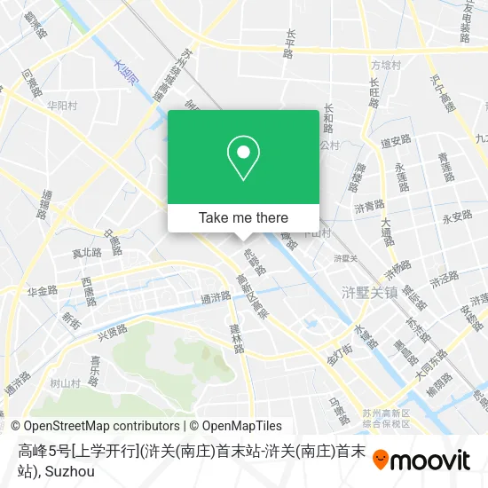 高峰5号[上学开行](浒关(南庄)首末站-浒关(南庄)首末站) map