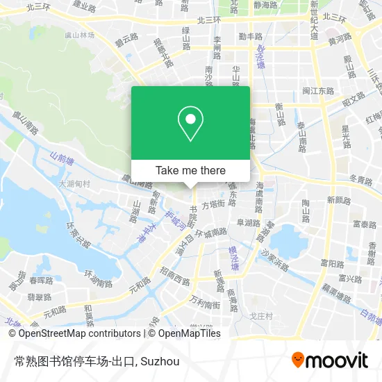 常熟图书馆停车场-出口 map