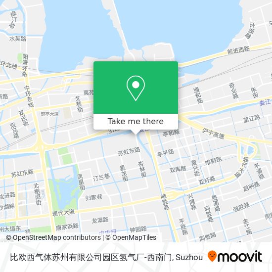 比欧西气体苏州有限公司园区氢气厂-西南门 map