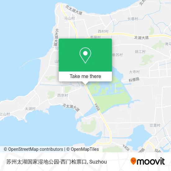 苏州太湖国家湿地公园-西门检票口 map