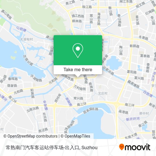 常熟南门汽车客运站停车场-出入口 map