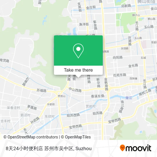 8天24小时便利店 苏州市吴中区 map