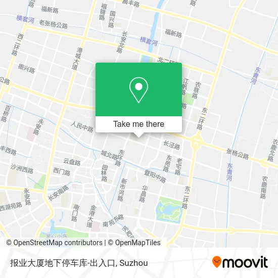 报业大厦地下停车库-出入口 map