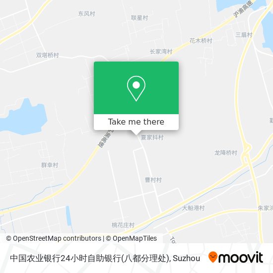 中国农业银行24小时自助银行(八都分理处) map