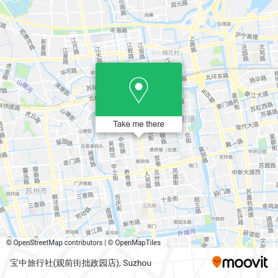 宝中旅行社(观前街拙政园店) map