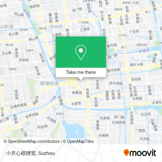 小开心棋牌室 map