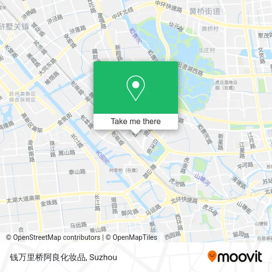 钱万里桥阿良化妆品 map