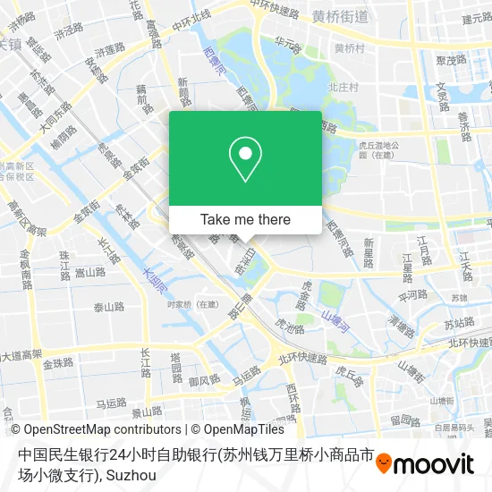中国民生银行24小时自助银行(苏州钱万里桥小商品市场小微支行) map