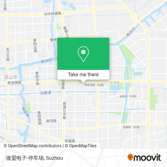微盟电子-停车场 map