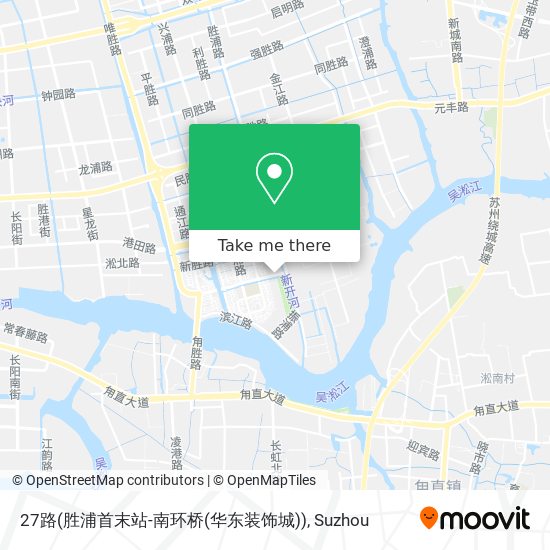 27路(胜浦首末站-南环桥(华东装饰城)) map