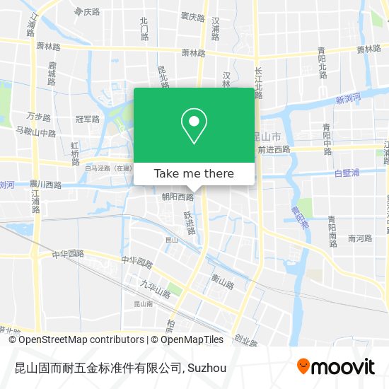 昆山固而耐五金标准件有限公司 map