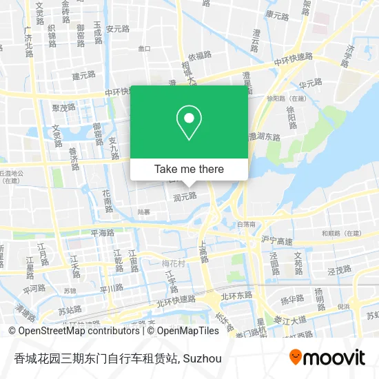 香城花园三期东门自行车租赁站 map