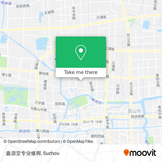 鑫源堂专业修脚 map