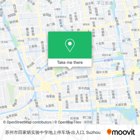 苏州市田家炳实验中学地上停车场-出入口 map