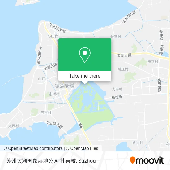 苏州太湖国家湿地公园-扎喜桥 map