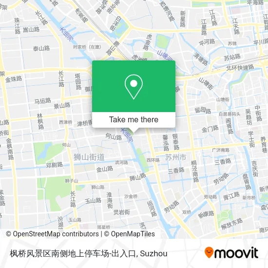 枫桥风景区南侧地上停车场-出入口 map