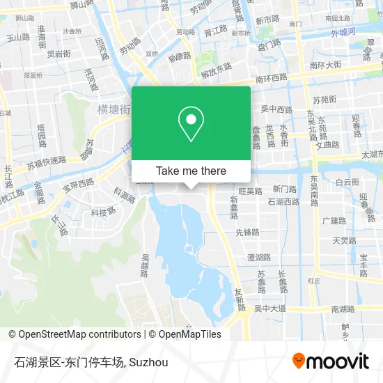 石湖景区-东门停车场 map