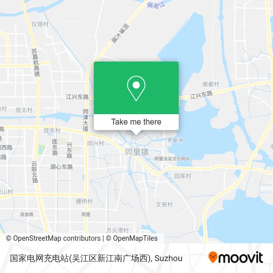 国家电网充电站(吴江区新江南广场西) map