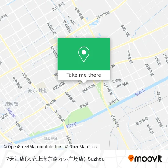 7天酒店(太仓上海东路万达广场店) map