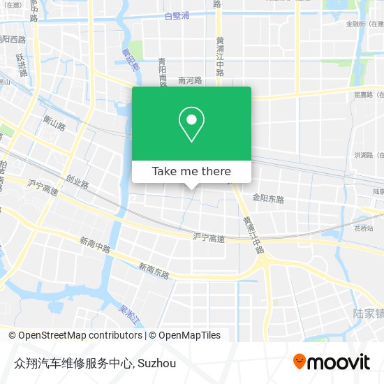 众翔汽车维修服务中心 map