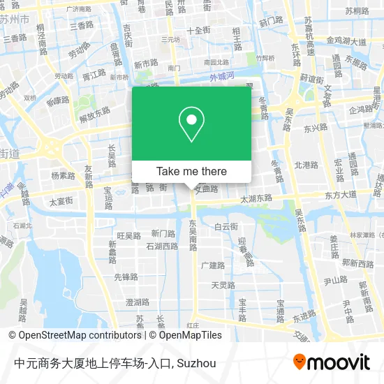 中元商务大厦地上停车场-入口 map