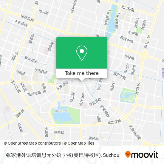 张家港外语培训思元外语学校(曼巴特校区) map