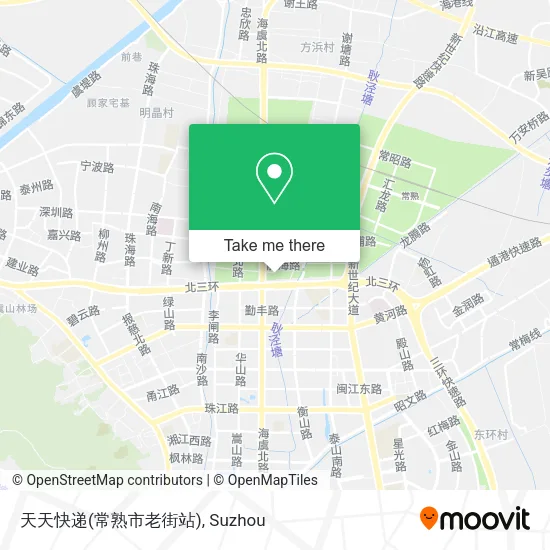 天天快递(常熟市老街站) map