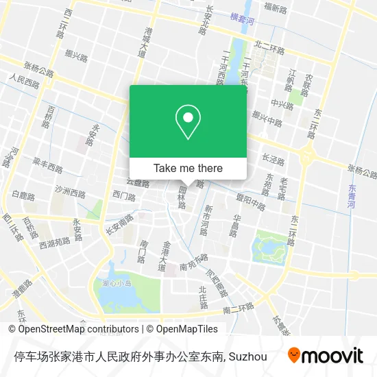 停车场张家港市人民政府外事办公室东南 map