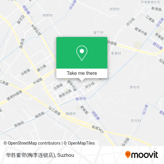华胜窗帘(梅李连锁店) map