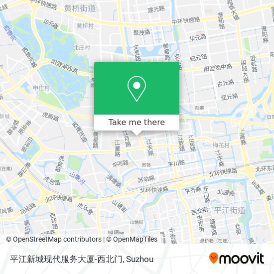 平江新城现代服务大厦-西北门 map