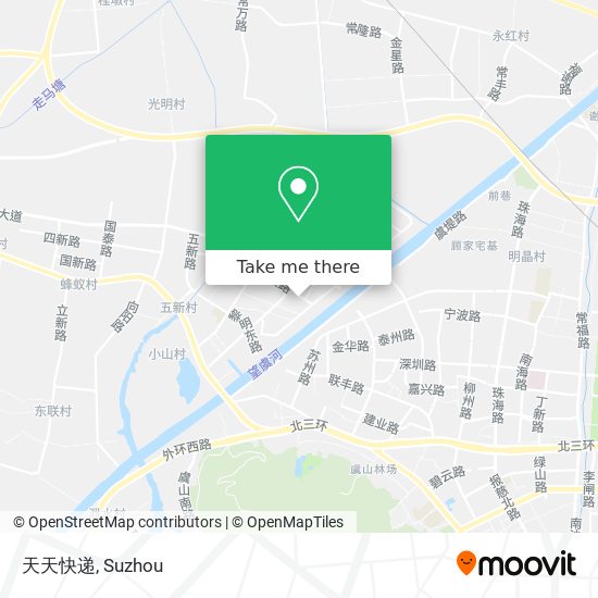 天天快递 map