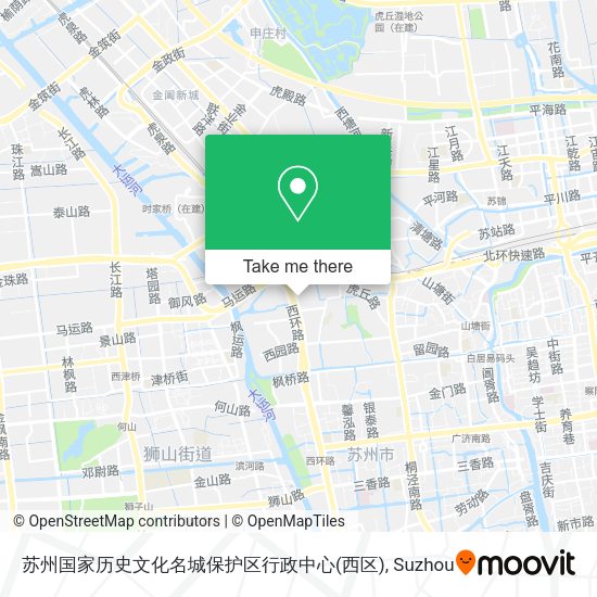 苏州国家历史文化名城保护区行政中心(西区) map