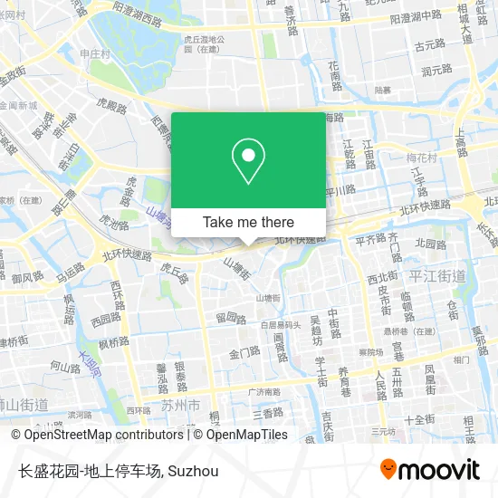 长盛花园-地上停车场 map