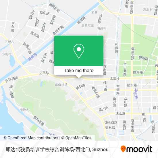 顺达驾驶员培训学校综合训练场-西北门 map